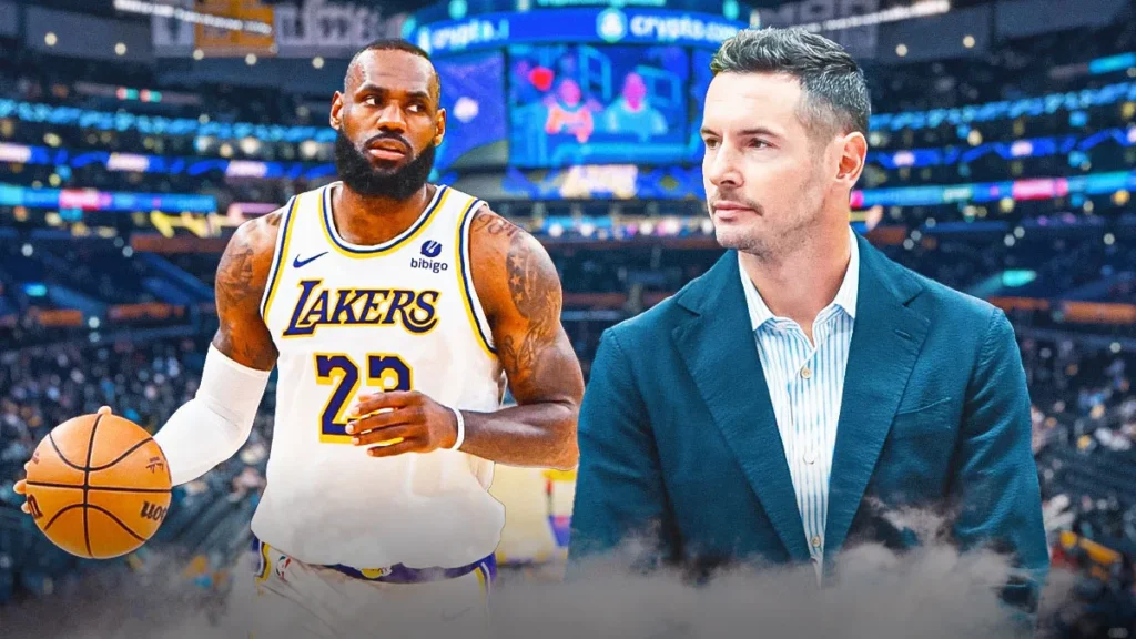 Lakers head coach JJ Redick discusses LeBron James’s role during the 2024–2025 campaign.