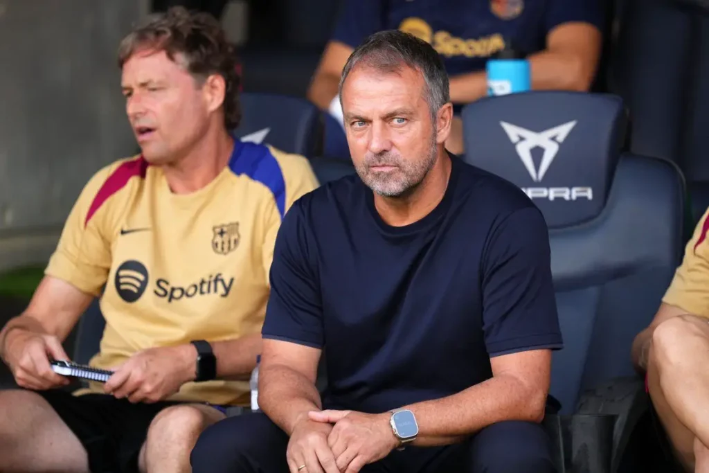 Hansi Flick says Barcelona star’s behaviour is unusual.