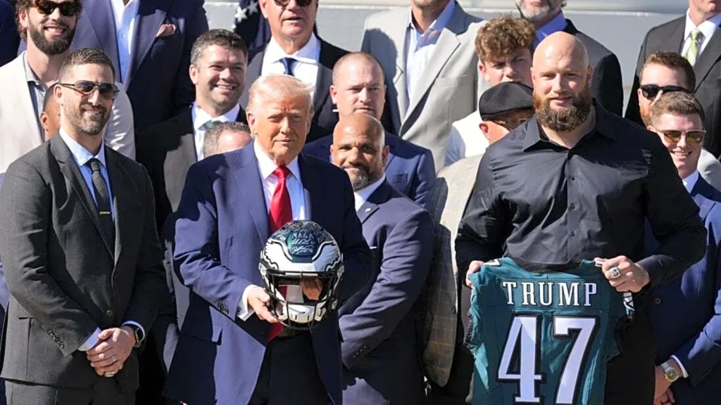 Several notable Eagles skip White House visit; Trump honors ‘incredible’ team