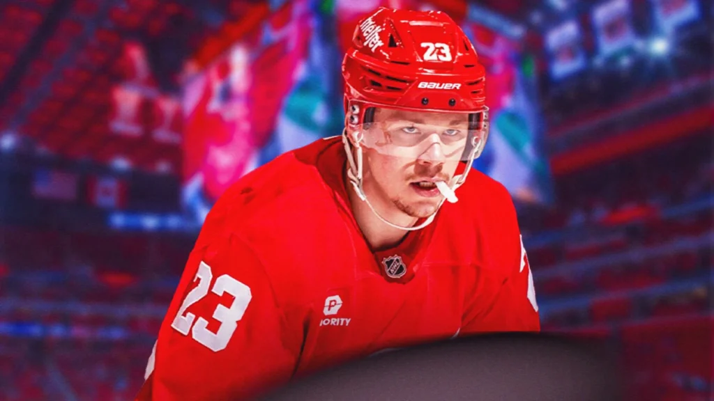 Red Wings’ Lucas Raymond vocal on crucial Bruins win amid playoff chase