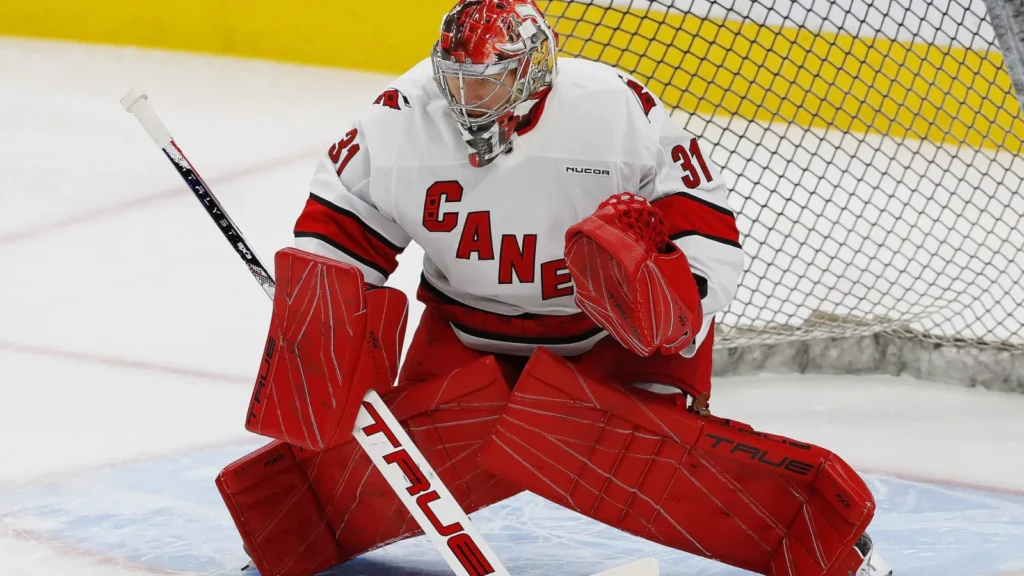 Hurricanes’ Frederik Andersen day-to-day; Pyotr Kochetkov to start Game 5 versus Devils