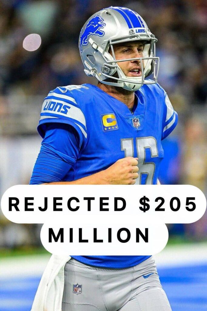 Detroit Lions Star qb Jared Goff Rejects $205 Million NIL Offer from the Kansas City Chiefs: “My Loyalty Lies with The Lions ”…..