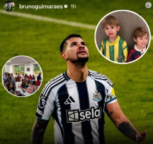 Bruno Guimarães has finally spoken openly about how much of his wages he donates to charity – and the whole world is applauding him. What an incredible human being!