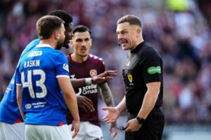 RANGERS ROBBED AT TYNECASTLE — JOHN BEATON FACES SACK CALLS AFTER SHOCKING DISPLAY HANDS HEARTS CONTROVERSIAL VICTORY