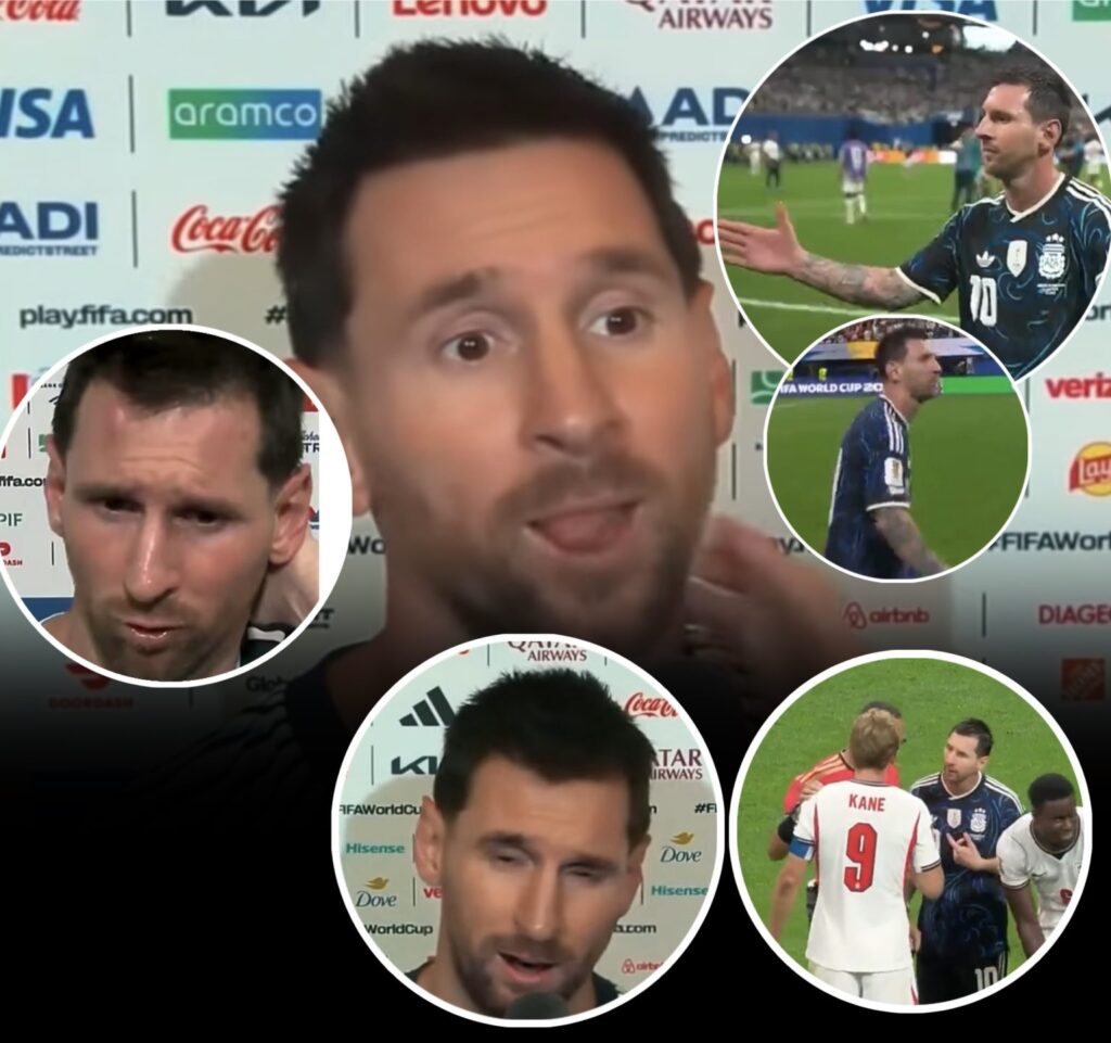 ARGENTINA CAPTAIN LIONEL MESSI TEARS INTO ONE ENGLAND STAR IN HIS POST-MATCH INTERVIEW, DEMANDING AN APOLOGY FOR WHAT HE SAID AFTER THE FINAL WHISTLE